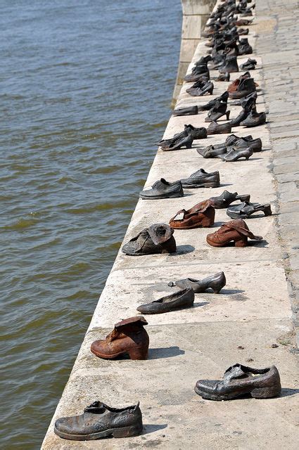 Holocaust shoes cast in clear resin monuments