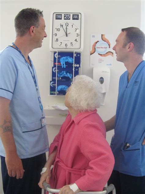 Dementia patient’s hourly clock resetting ceremony